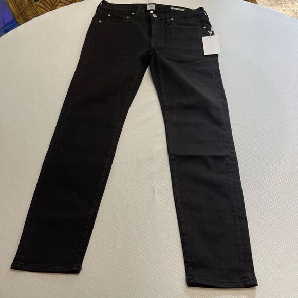 NWT Edwin Pixie 9” Mid Rise Skinny Black Denim Jeans Size 31 New - Picture 1 of 10